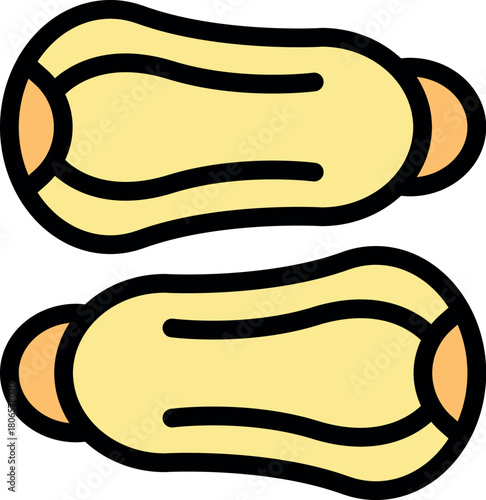 Soft yellow slippers offering comfort and relaxation for tired feet