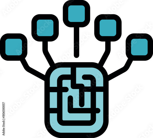 Complex network of connections symbolizing multitasking, representing efficient management of simultaneous tasks and information processing