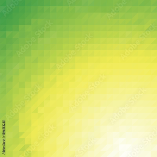 yellow and green abstract vector triangle background. eps 10