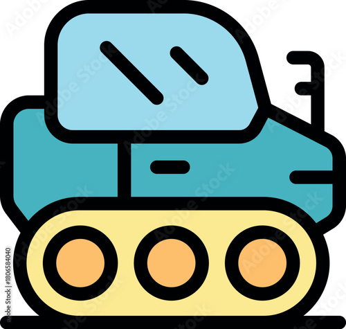 Autonomous moon rover traversing the lunar landscape, conducting scientific exploration and data collection for space research