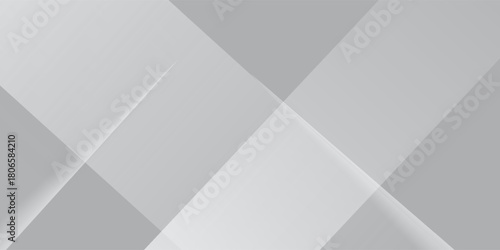 Abstract white gradient geometric on grey background. Vector illustration