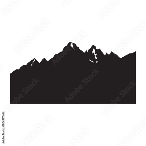 vector illustration of mountain landscape
