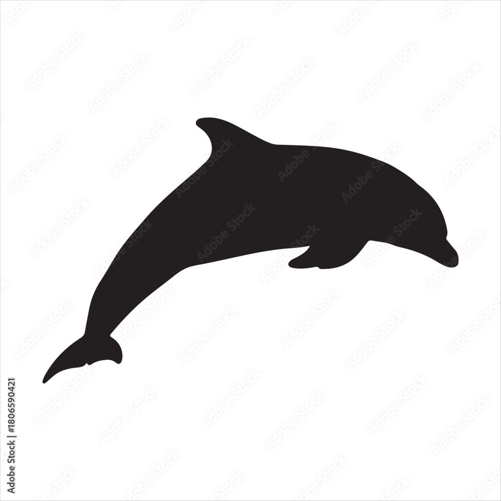 Fototapeta premium dolphin isolated on white background