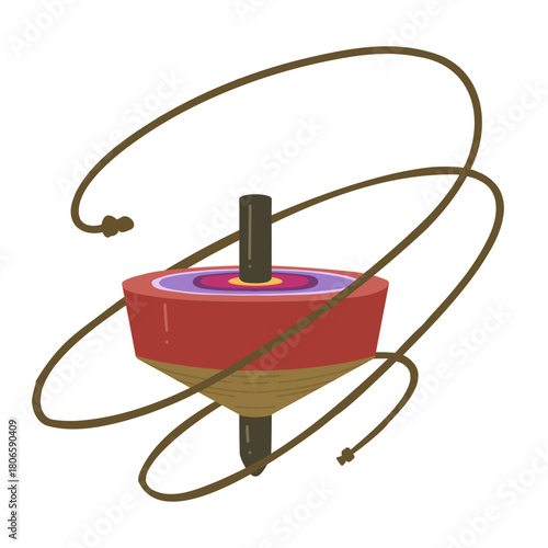 シンプルなコマのイラスト