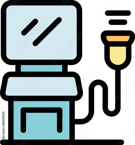 Ultrasound machine displaying diagnostic imaging results on its monitor, representing medical technology and healthcare diagnostics