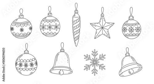 Handdrawn Illustration Christmas Decoration