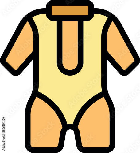 Baby bodysuit with short sleeves and collar, perfect for playing and sleeping, ensuring comfort and freedom of movement