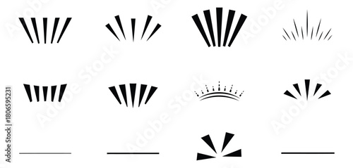 Business and finance icon set in black and white