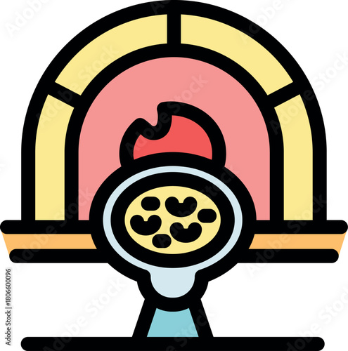 Freshly baked cookies emerging from a traditional stone oven, spreading a comforting aroma