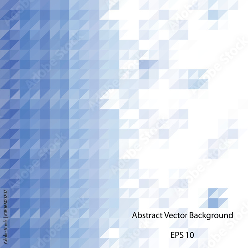 blue Abstract Vector Geometric Background. Triangular design layout for advertising. polygonal style. eps 10