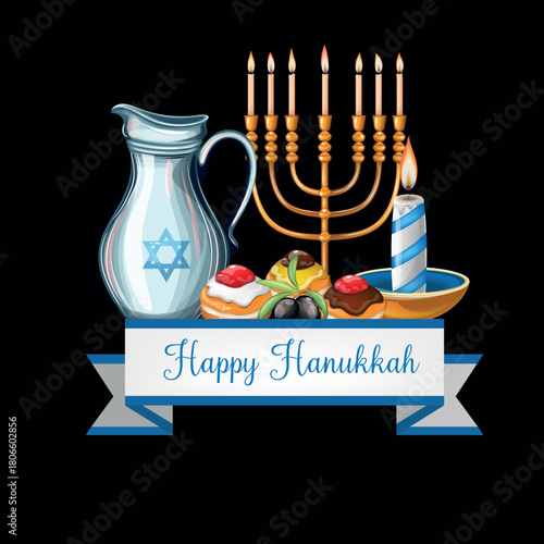 Hanukkah greeting card