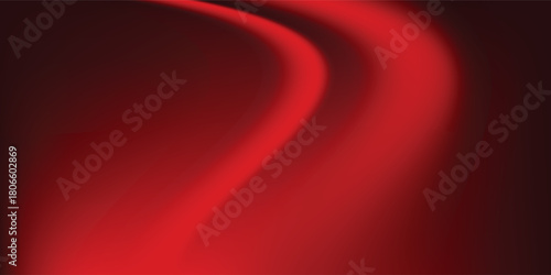 Red studio background. Abstract limbo podium studio room. Dark red gradient wall floor and spotlight scene.