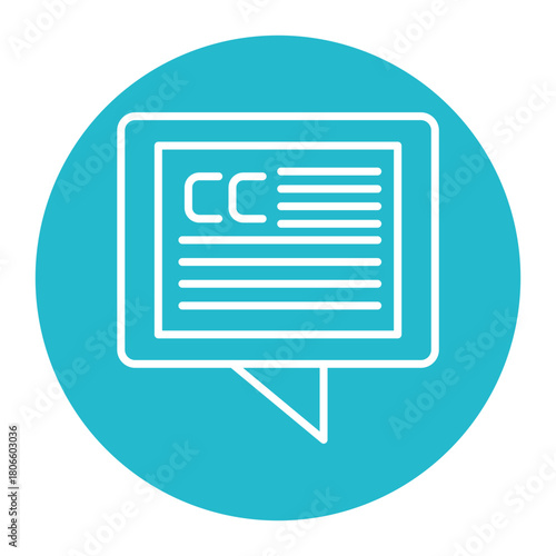 Closed Captioning Icon