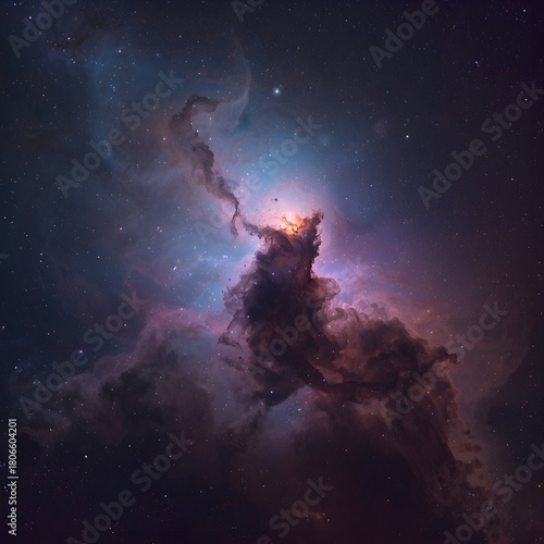 northern lights in the space, northern light,space,night sky, universe.solar system.