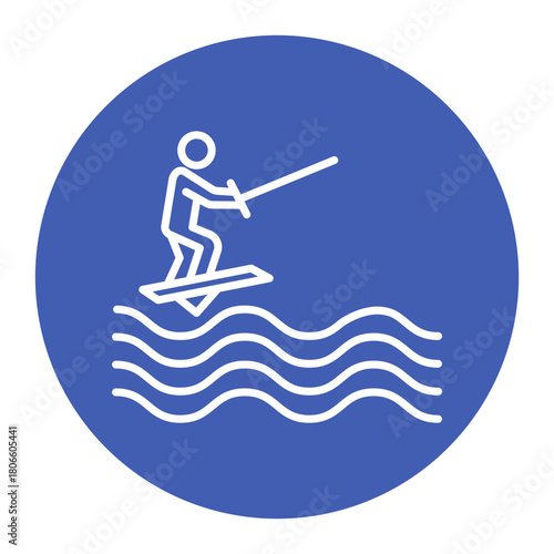 Barefoot Skiing Icon