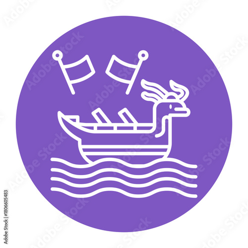 Dragon Boat Racing Icon
