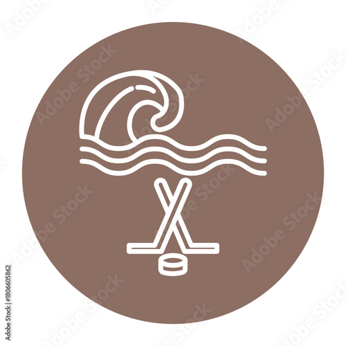 Underwater Hockey Icon