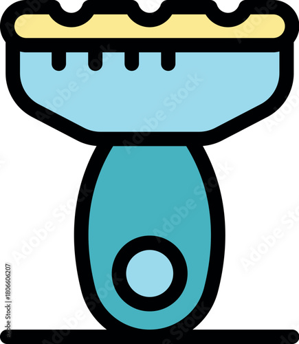 Cleaning brush featuring an ergonomic handle and scrubbing surface, ideal for various cleaning tasks