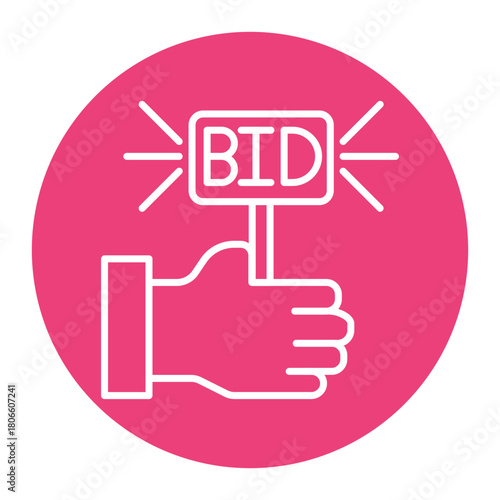 Bidding Paddle Icon