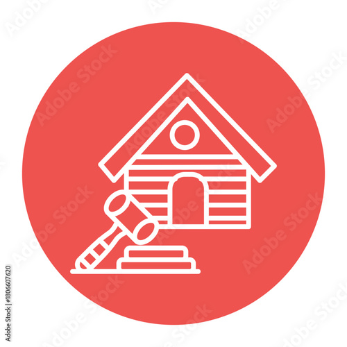 Real Estate Auction Icon