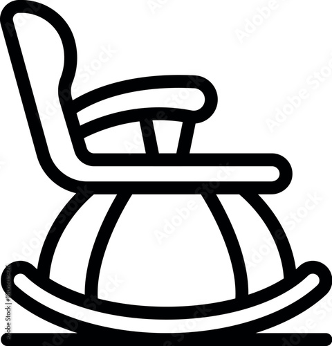 Comfortable rocking chair adding a touch of relaxation to any home environment