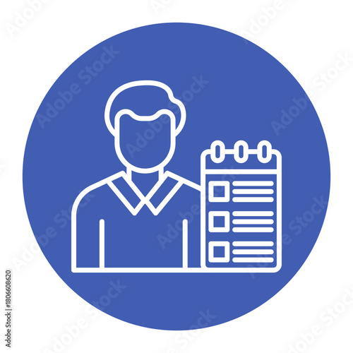 Recruiter Male Icon