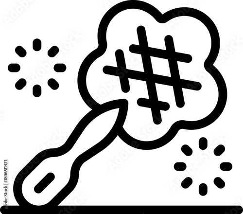 Hand mirror reflecting light rays and creating a beautiful sparkle effect, perfect for beauty and fashion concepts