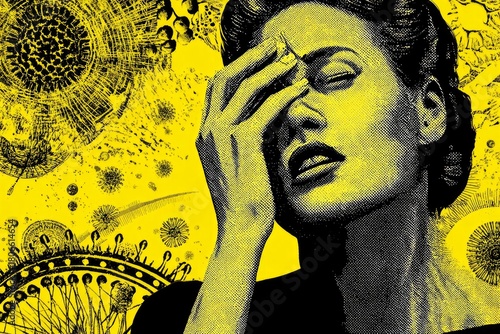 Histamine Allergic Reaction: Histamine triggers an allergic reaction, causing muscle spasms and contractions during an unexpected encounter with an allergen.