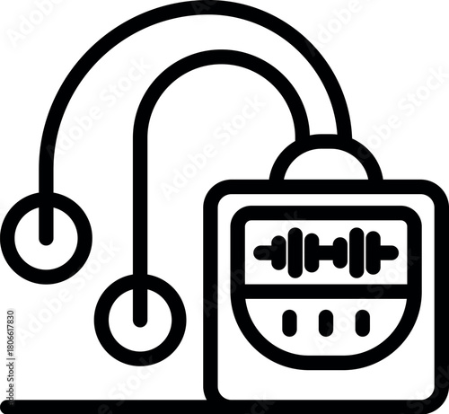 Transcutaneous electrical nerve stimulation device sending electric impulses through electrodes for pain management