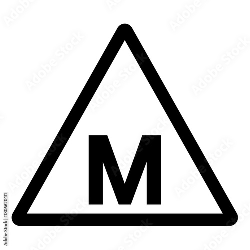 Methane Hazard Symbol Sign, Vector Illustration, Isolate On White Background Label.EPS10