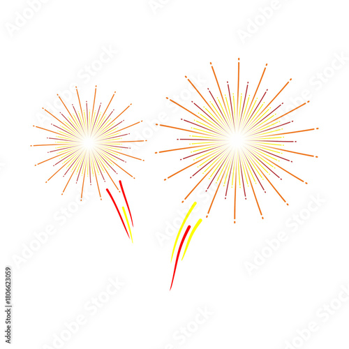 Minimalist Fireworks Design in Soft Gradient Colors.ai