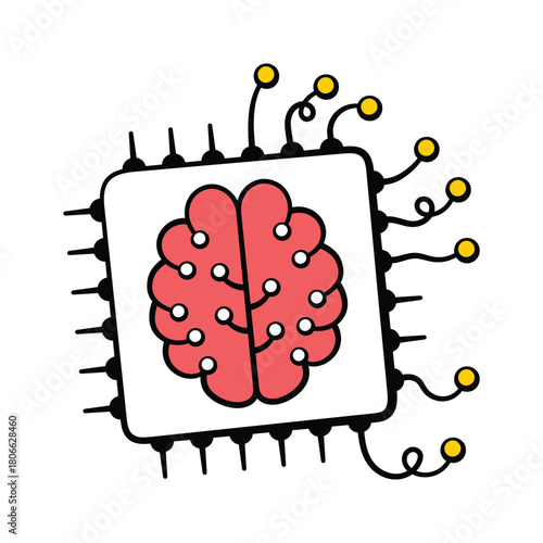Take a look at this amazing hand drawn icon of neural network