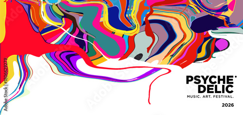 Vector of fluid groovy hippie 70s backgrounds. swirl, twirl pattern. Y2k aesthetic. Social Media Stories Template, distorted and Twisted texture in trendy retro psychedelic style for music and art