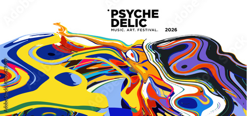 Vector of fluid groovy hippie 70s backgrounds. swirl, twirl pattern. Y2k aesthetic. Social Media Stories Template, distorted and Twisted texture in trendy retro psychedelic style for music and art