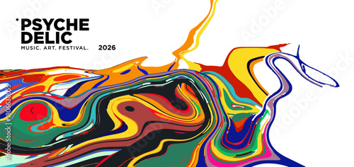 Vector of fluid groovy hippie 70s backgrounds. swirl, twirl pattern. Y2k aesthetic. Social Media Stories Template, distorted and Twisted texture in trendy retro psychedelic style for music and art