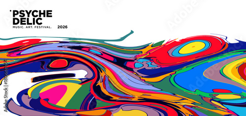 Vector of fluid groovy hippie 70s backgrounds. swirl, twirl pattern. Y2k aesthetic. Social Media Stories Template, distorted and Twisted texture in trendy retro psychedelic style for music and art