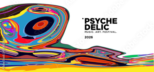 Vector of fluid groovy hippie 70s backgrounds. swirl, twirl pattern. Y2k aesthetic. Social Media Stories Template, distorted and Twisted texture in trendy retro psychedelic style for music and art