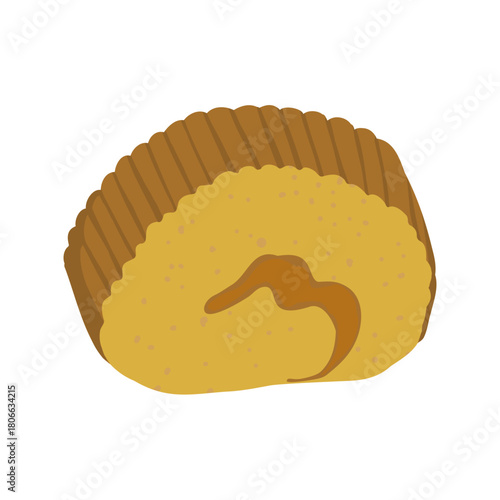 シンプルなだて巻きのイラスト