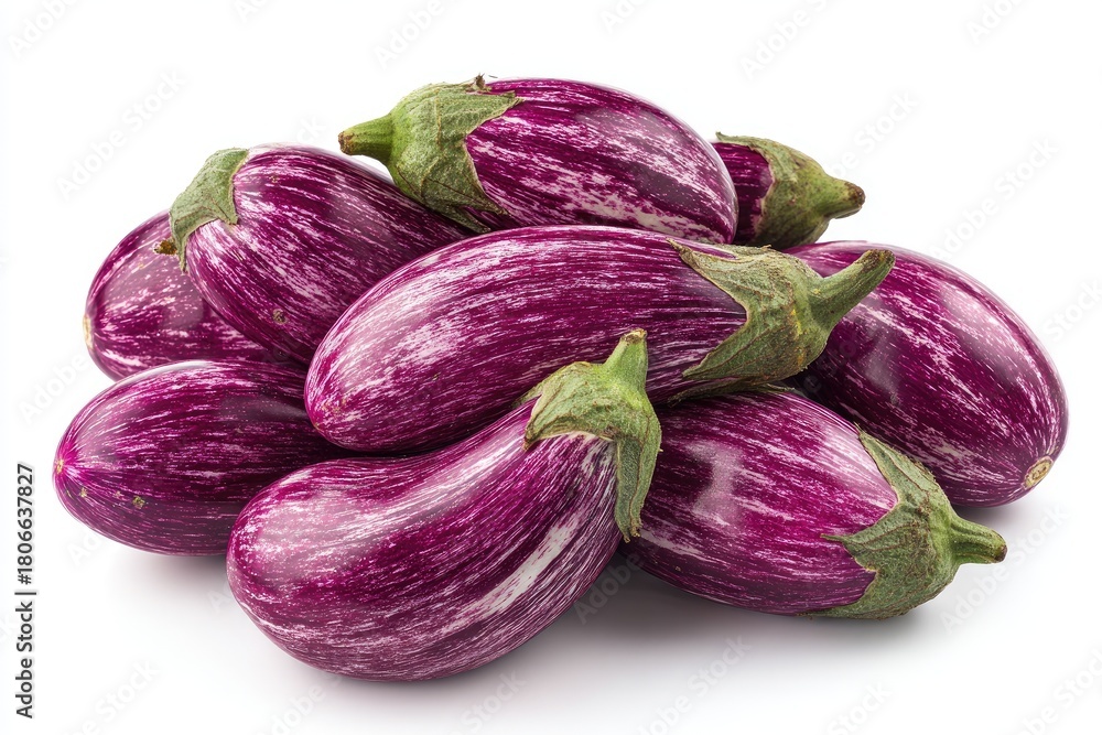 custom made wallpaper toronto digitalA cluster of vibrant purple and white striped eggplants