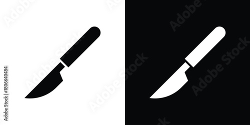 Scalpel path icon design concepts. Clipart design set