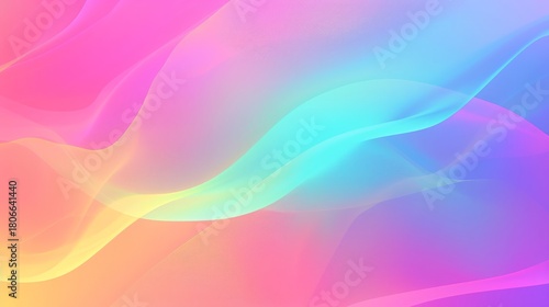 Abstract background with colorful flowing waves. Modern fluid gradient design with smooth motion. Vibrant pink, blue, and purple wallpaper