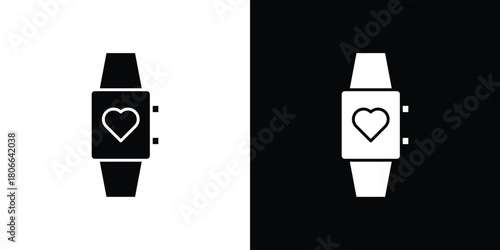 Smart watch icon design concepts. Clipart design set