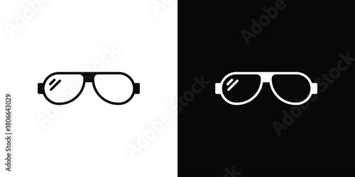 Sunglasses icon design concepts. Clipart design set