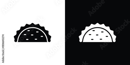 Taco icon design concepts. Clipart design set