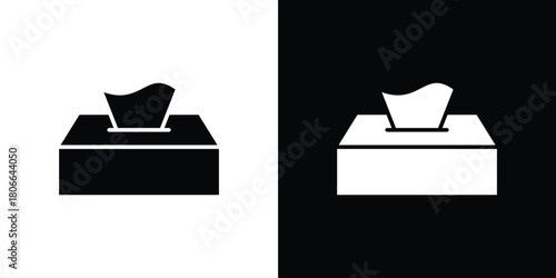 Tissue box icon design concepts. Clipart design set