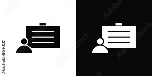 User chalkboard icon design concepts. Clipart design set