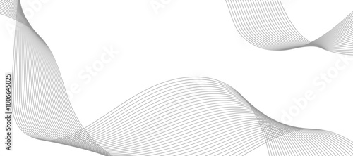 Grey Wave Swirl, frequency sound wave, twisted curve lines with blend effect.
