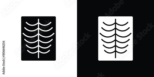 X ray icon design concepts. Clipart design set