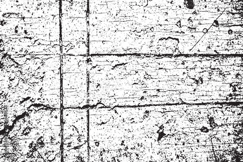 Grunge Concrete Wall Texture with Grid Lines
