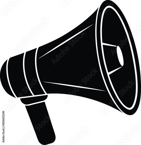Protest megaphone icon for activism and public speaking